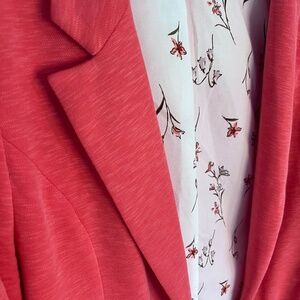 Coral Knit Blazer